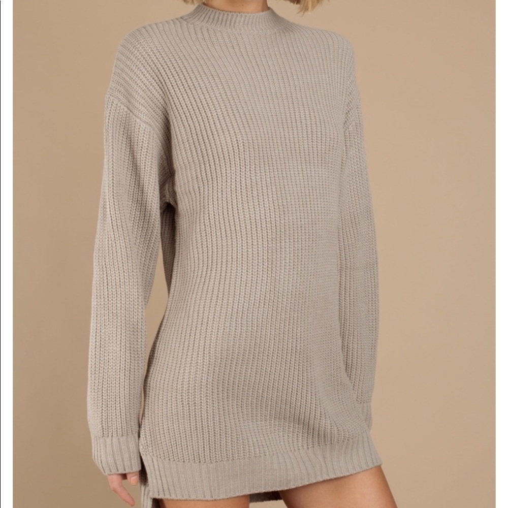 Tobi mock neck sweater dress